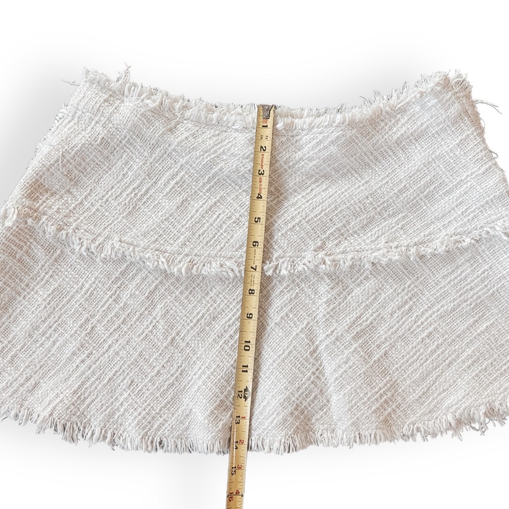 IRO Diva Ecru Tweed Boucle Flare Mini Skirt - Picture 9 of 9